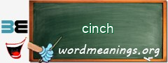 WordMeaning blackboard for cinch